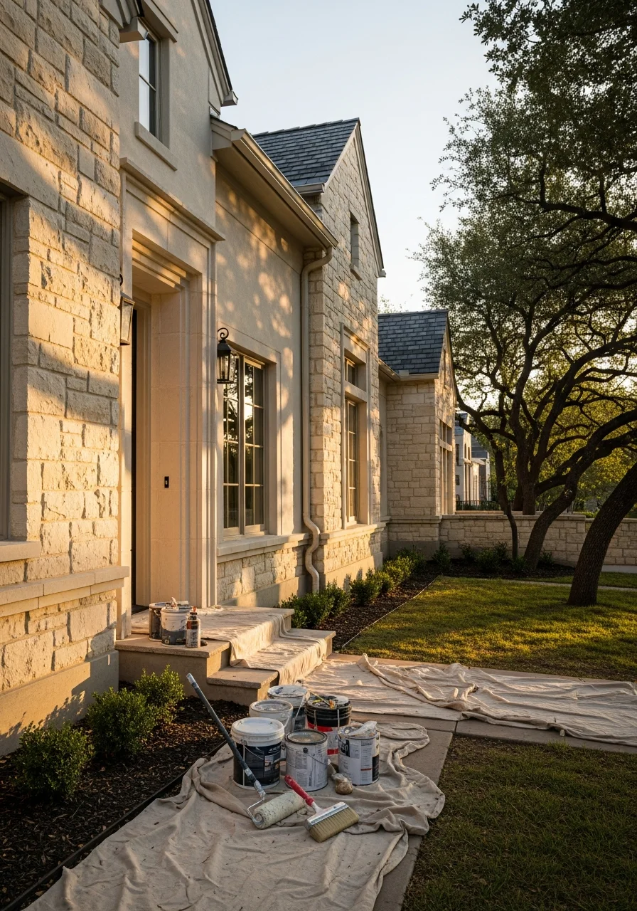Service professional in San Antonio standing confidently with tools, ready to assist a homeowner.